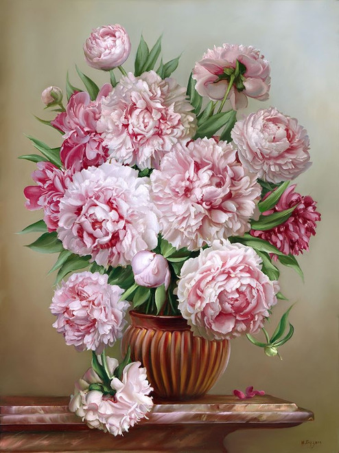 Bouquet on a marble table Poster Print by Igor Buzin - Item # VARPDXBI13