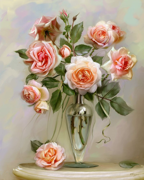 Roses on a marble table Poster Print by Igor Buzin - Item # VARPDXBI2