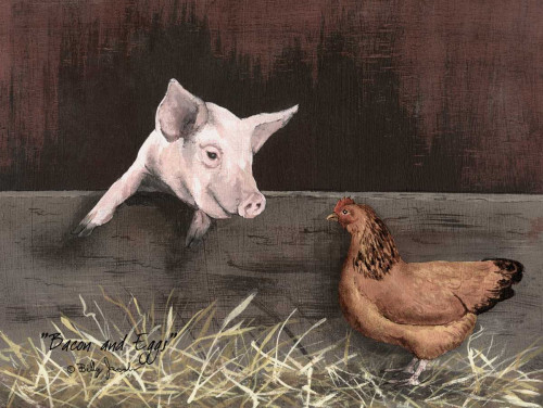 Bacon and Eggs Poster Print by Billy Jacobs