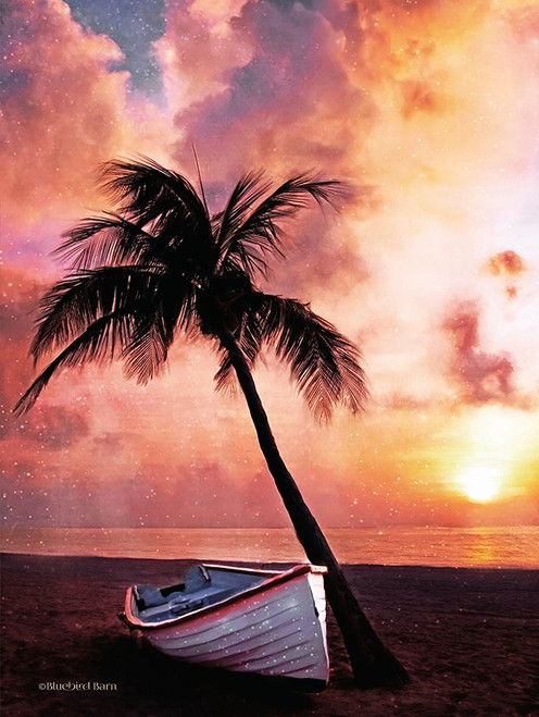 Palm Tree Sunset Poster Print by Bluebird Barn Bluebird Barn - Item # VARPDXBLUE100