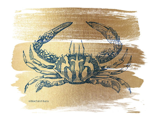 Brushed Gold Crab Poster Print by Bluebird Barn Bluebird Barn - Item # VARPDXBLUE340