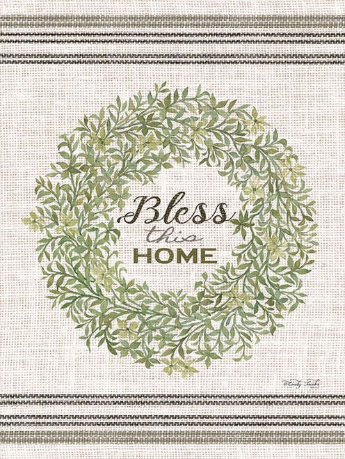 Bless This Home Wreath Poster Print by Cindy Jacobs - Item # VARPDXCIN1116