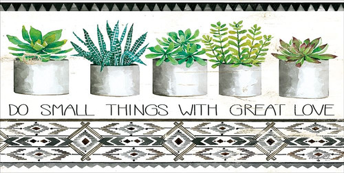 Do Small Things Succulents   Poster Print by Cindy Jacobs