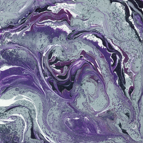 Abstract in Purple I Poster Print by Cindy Jacobs