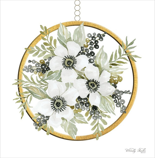 Geometric Circle Muted Floral Poster Print by Cindy Jacobs - Item # VARPDXCIN1550