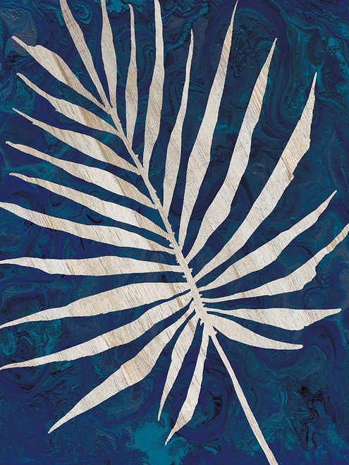 Palm Leaf Navy Poster Print by Cindy Jacobs - Item # VARPDXCIN1677