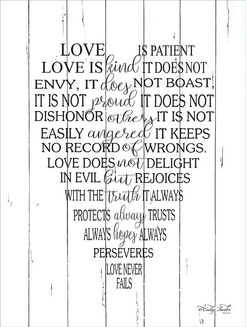 Love is Patient     Poster Print by Cindy Jacobs - Item # VARPDXCIN736 Love is Patient     Poster Print by Cindy Jacobs - Item # VARPDXCIN736