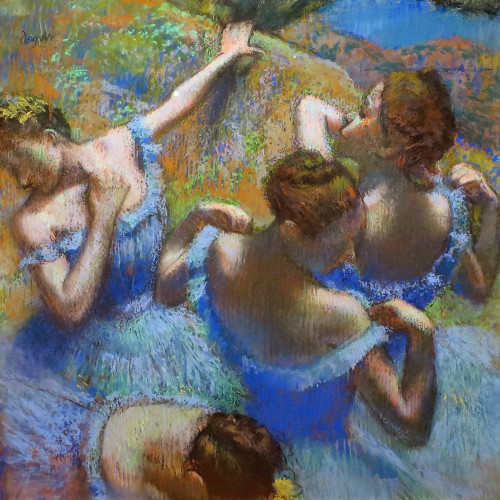 Ballerine dietro le quinte Poster Print by Edgar Degas