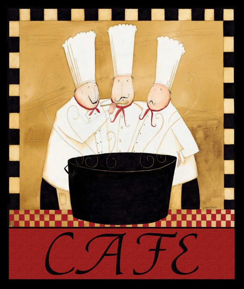 Cafe Chefs Poster Print by Dan DiPaolo