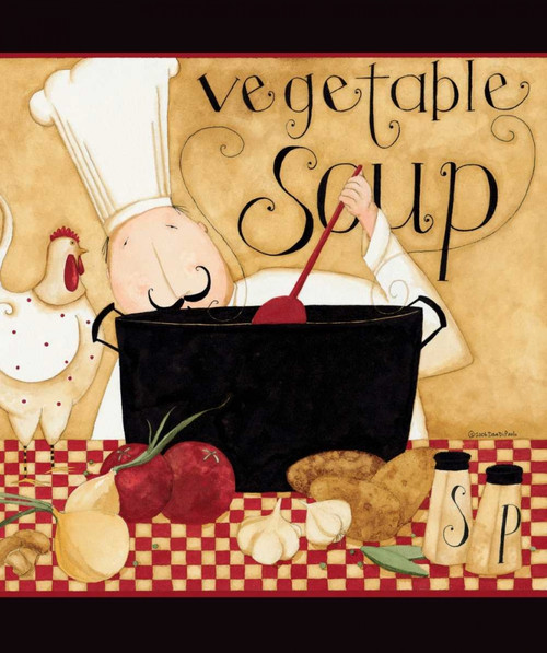 Vegetable Soup Poster Print by Dan DiPaolo
