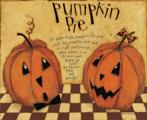 Pumpkin Pie Poster Print by Dan DiPaolo