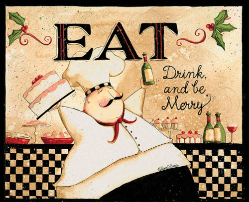 Eat Drink Be Merry Poster Print by Dan DiPaolo - Item # VARPDXDDPRC551