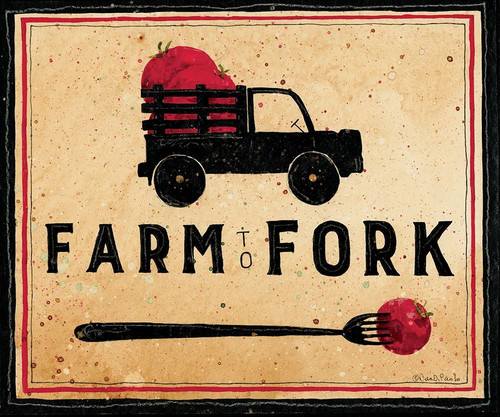 Farm To Fork Poster Print by Dan DiPaolo