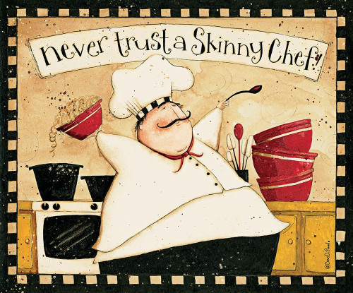 Never Trust Skinny Chef Poster Print by Dan DiPaolo - Item # VARPDXDDPRC565