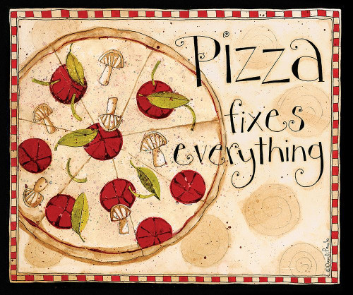 Pizza Fixes Everything Poster Print by Dan DiPaolo - Item # VARPDXDDPRC573