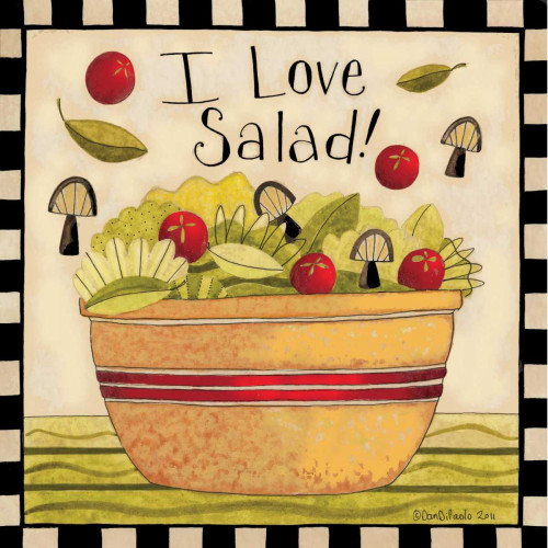 I love Salad Poster Print by Dan DiPaolo - Item # VARPDXDDPSQ122