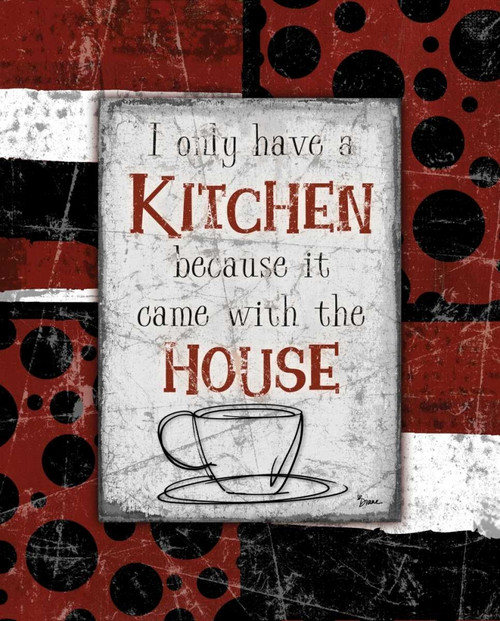 Kitchen House Red Poster Print by Diane Stimson - Item # VARPDXDSRC224B1