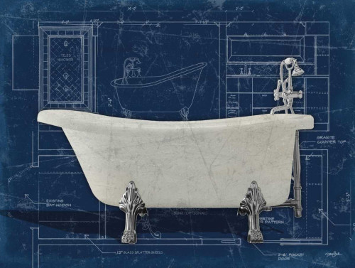 Bath Blues 1 Poster Print by Diane Stimson - Item # VARPDXDSRC277A