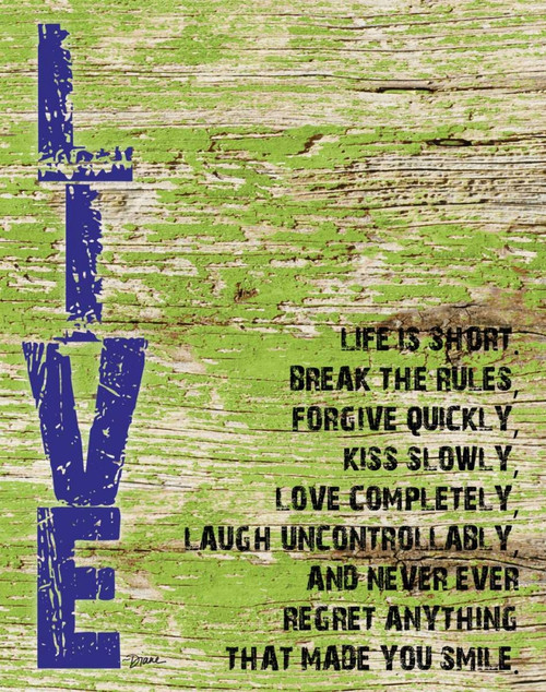 Live Grunge PF Poster Print by Diane Stimson - Item # VARPDXDSRC284A