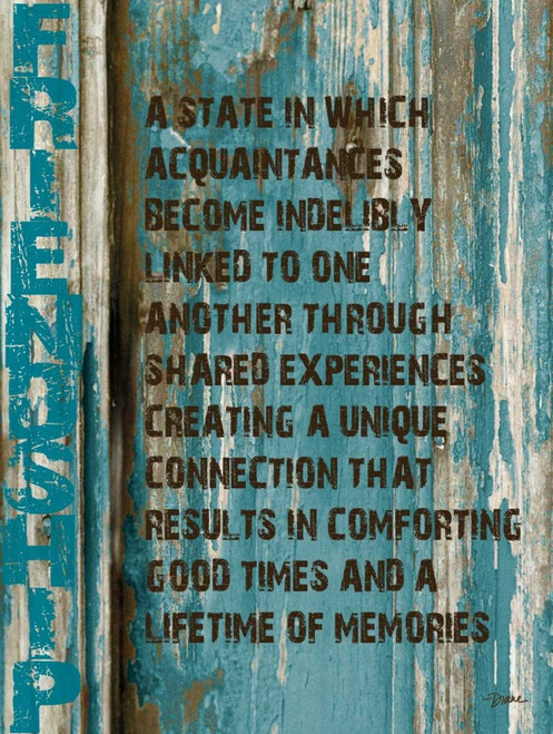 Friendship Grunge Poster Print by Diane Stimson - Item # VARPDXDSRC400F2