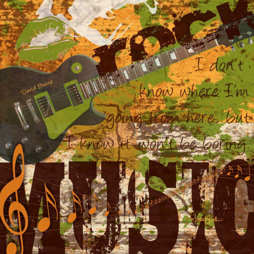 Rock Music 1 Poster Print by Diane Stimson - Item # VARPDXDSSQ220A