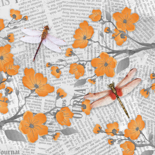 Cherry Blossom Dragonflies Poster Print by Diane Stimson - Item # VARPDXDSSQ273C