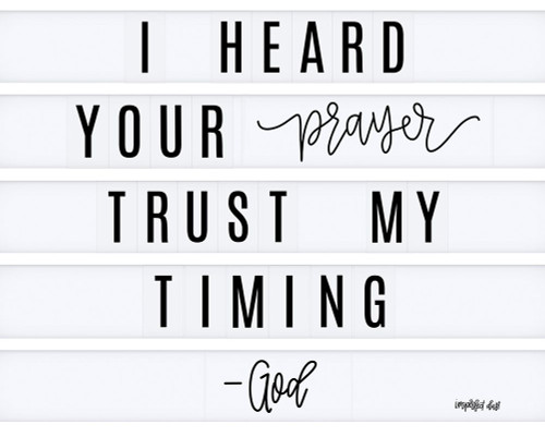 Trust My Timing Poster Print by Imperfect Dust Imperfect Dust - Item # VARPDXDUST286