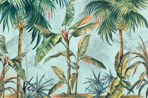Lushed Palms  Poster Print by Eva Watts