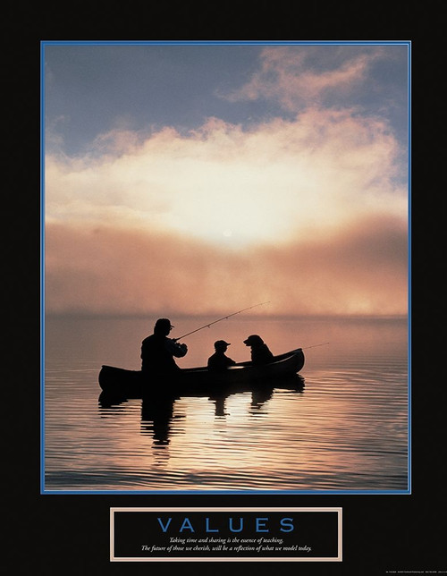 Values - Fisherman, Son and Dog Poster Print by Unknown Unknown - Item # VARPDXF101829