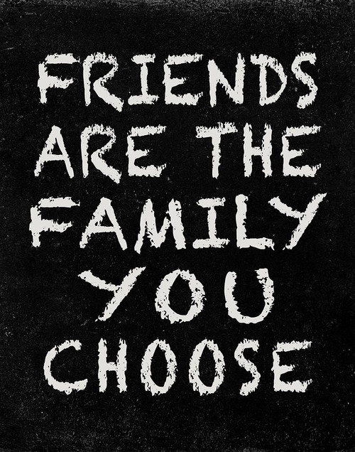 Friends are the Family you choose Poster Print by Inuit Inuit - Item # VARPDXFAF1414
