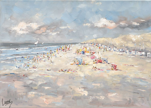 Beach in Europe Poster Print by Nicole Laceur - Item # VARPDXGA0100453