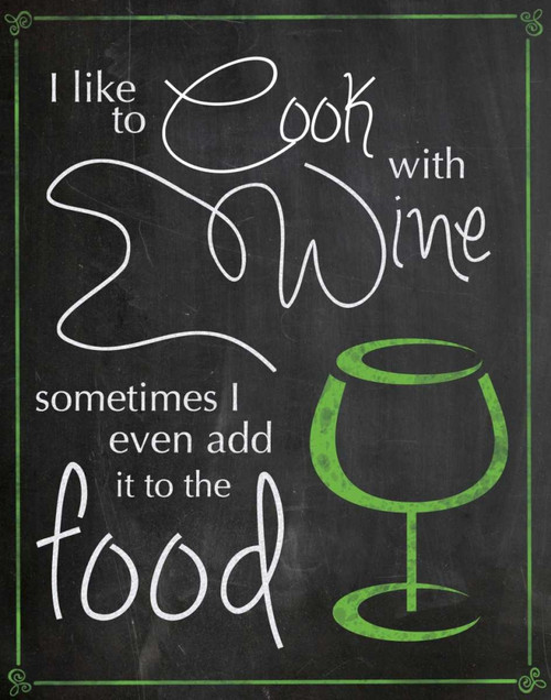 Cook With Wine Poster Print by Lauren Gibbons - Item # VARPDXGLRC006A