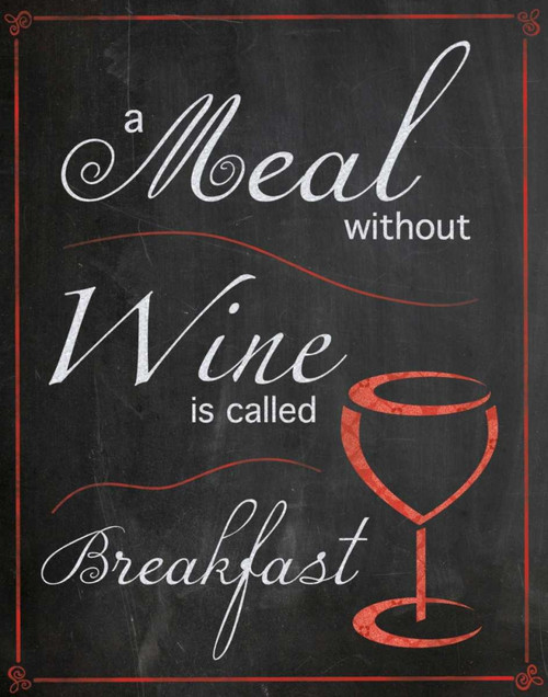 Without Wine Poster Print by Lauren Gibbons