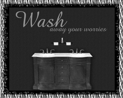 Sink Zebra Poster Print by Lauren Gibbons - Item # VARPDXGLRC017B