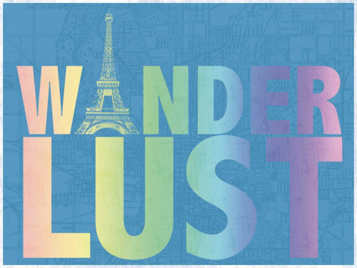 WanderLust Paris Poster Print by Lauren Gibbons