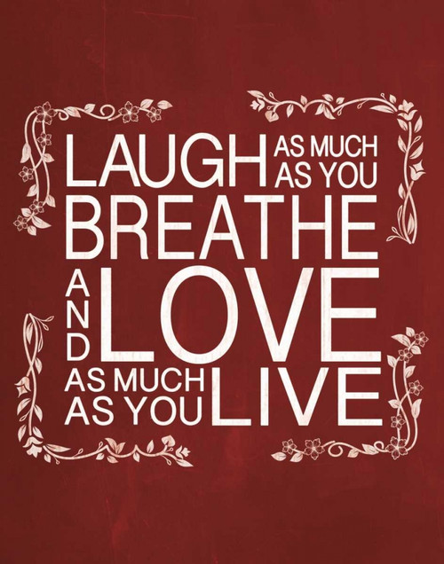 Red Chalk Laugh Poster Print by Lauren Gibbons - Item # VARPDXGLRC122C