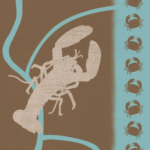 Lobster Pattern Poster Print by Lauren Gibbons - Item # VARPDXGLSQ020B