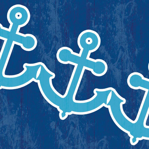Blue Anchor Poster Print by Lauren Gibbons - Item # VARPDXGLSQ077A