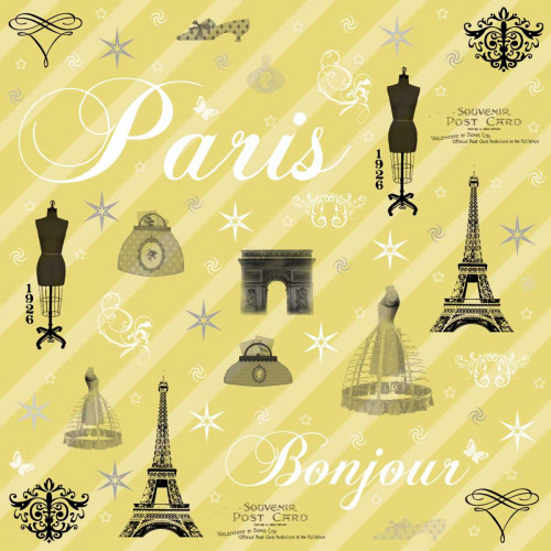 Paris 2b Yellow Poster Print by Lauren Gibbons - Item # VARPDXGLSQ108A