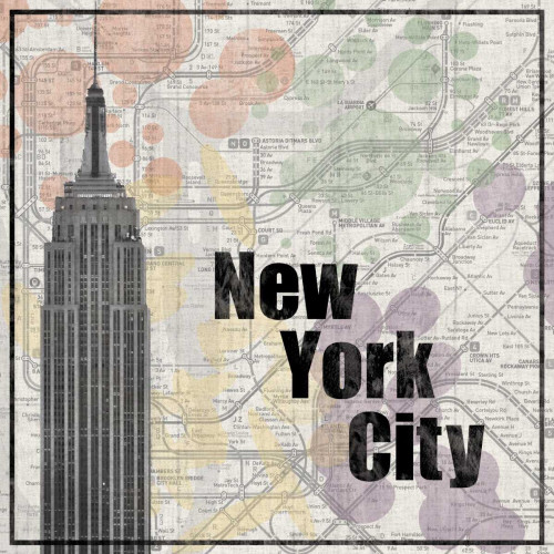 NYC Train Poster Print by Lauren Gibbons - Item # VARPDXGLSQ144C