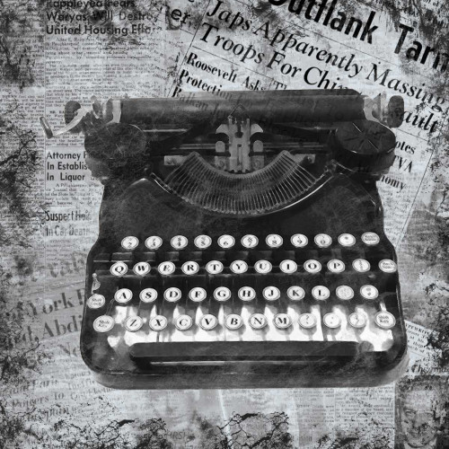 Vintage Typewriter Poster Print by Lauren Gibbons - Item # VARPDXGLSQ201C