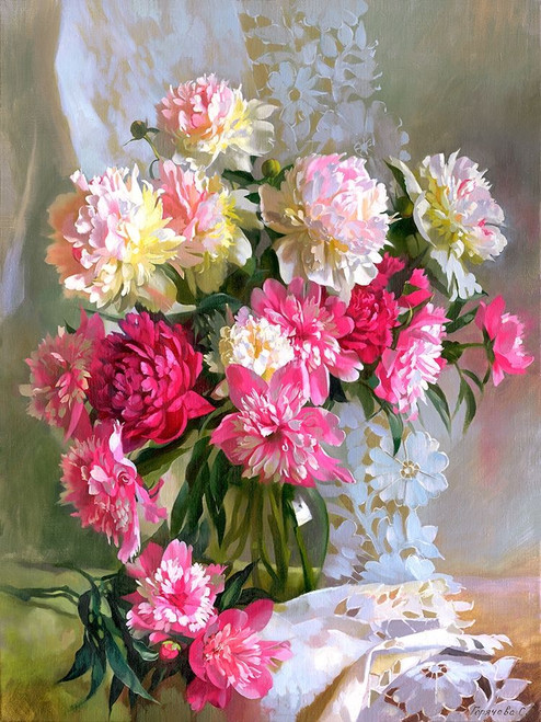 Peonies Poster Print by Svetlana Goryacheva - Item # VARPDXGS2