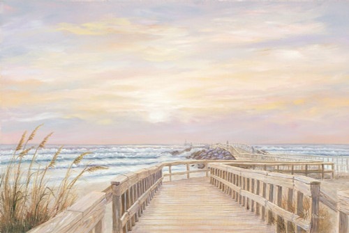 Ponce Inlet Jetty Sunrise Poster Print by Georgia Janisse - Item # VARPDXJAN239