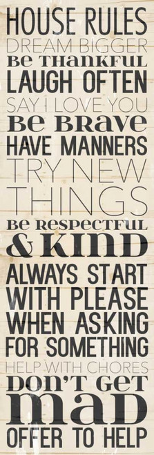 House Rules Dream Poster Print by Jace Grey - Item # VARPDXJGPL282B