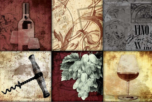 Wine Patch 2 Poster Print by Jace Grey