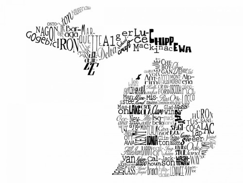 Michigan Poster Print by Jace Grey - Item # VARPDXJGRC082F