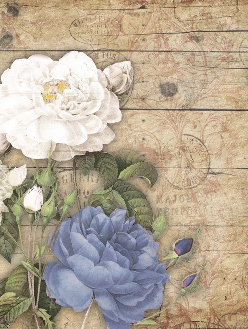 Purple floral mate vert Poster Print by Jace Grey