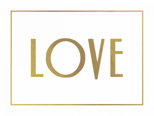 Gold Love Poster Print by Jace Grey - Item # VARPDXJGRC200A