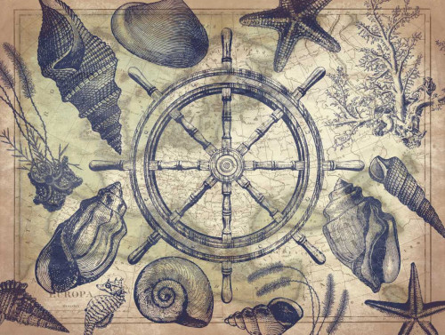 Nautical map Poster Print by Jace Grey