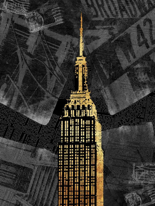 Gold NY Poster Print by Jace Grey - Item # VARPDXJGRC357A2